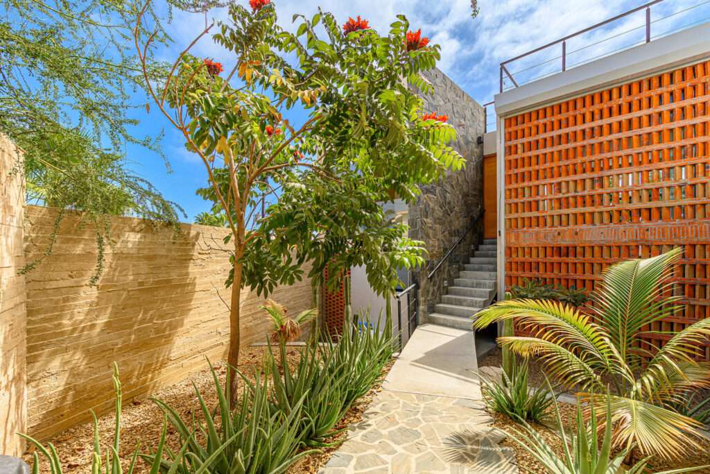 Los Cabos Cabo Bello Casa Blue Fin is a rare DUPLEX investment opportunity in the desirable oceanside community of Cabo Bello. This versatile 4-bedroom, 4-bathroom home offers incredible potential for rental income, full-time or multi-generational living, or both. Each level features 2-bedrooms and 2-bathrooms with private entrances in front and back, making it ideal for generating revenue while maintaining personal privacy or hosting extended family and guests.Enjoy beautiful – 122 Punta Conejo, San Jose del Cabo, BS