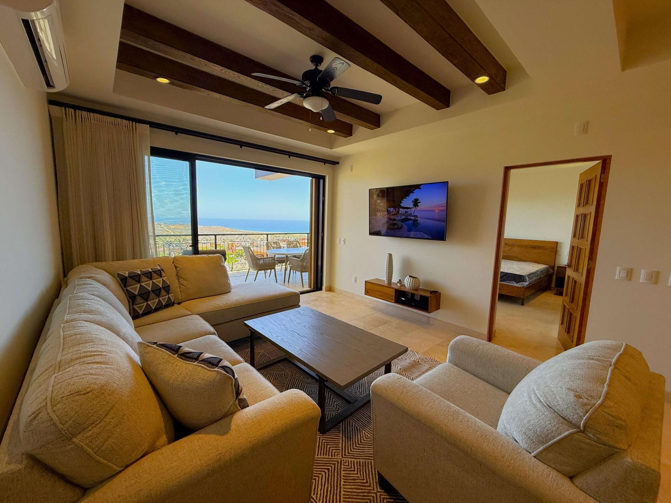 Los Cabos Mavila Spacious 2-bedroom 2-bath condo located in Mavila Towers within Quivira Los Cabos. This well-designed unit features an open living-dining area, fully equipped kitchen, and large private terrace with panoramic for sale
