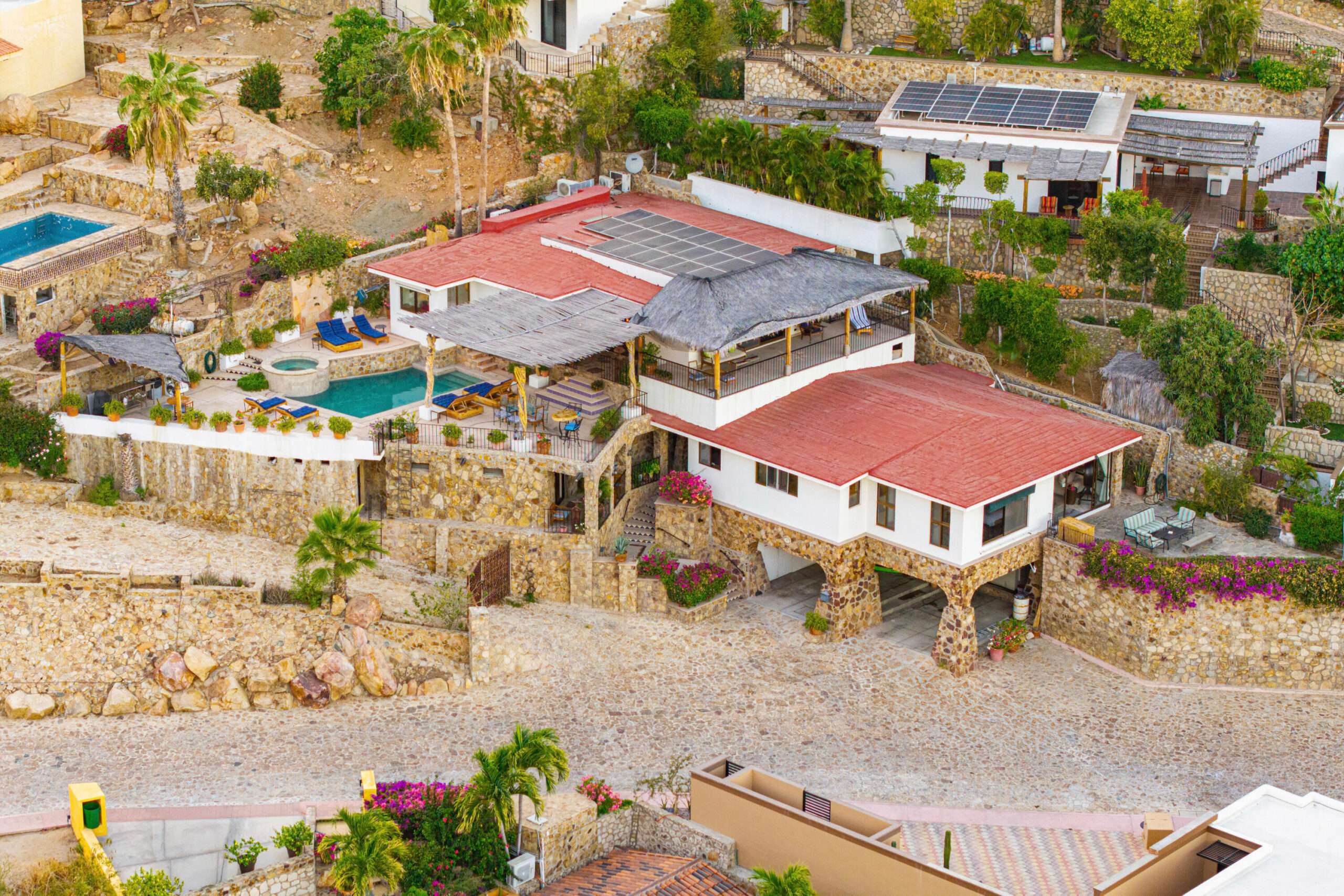 Los Cabos Cabo Colorado Discover modern luxury in this exquisitely designed home, built in 2020 and nestled within the exclusive, beachfront, private gated community of Cabo Colorado in San JosΓ© del Caboβjust 2 miles from Palmilla Beach. Enjoy the convenience of living just steps from a stunning, sandy private beach within the community.With a striking contemporary aesthetic, this residence features gleaming white marble floors, beautifully appointed marble bathrooms, and captivating ocean for sale