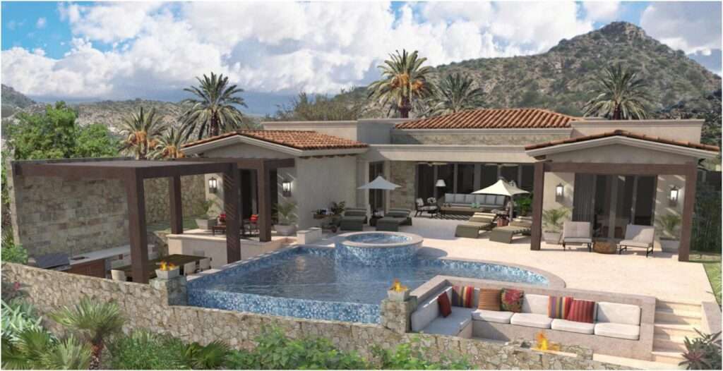 Los Cabos Pescadero Casa Vista al Mar sits on a hillside with wide open – 4.3 Via de Mendoza, Pacific, BS