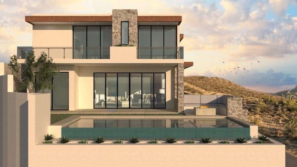 Los Cabos El Tule-Inland:General Pre-construction residence in Rancho Los Tules, Los Cabos. Features 4 bedrooms, each with a full bathroom and walk-in closet, offering privacy and comfort. Enjoy ocean – 5 C. P.º De Malvarrosa, San Jose del Cabo, BS