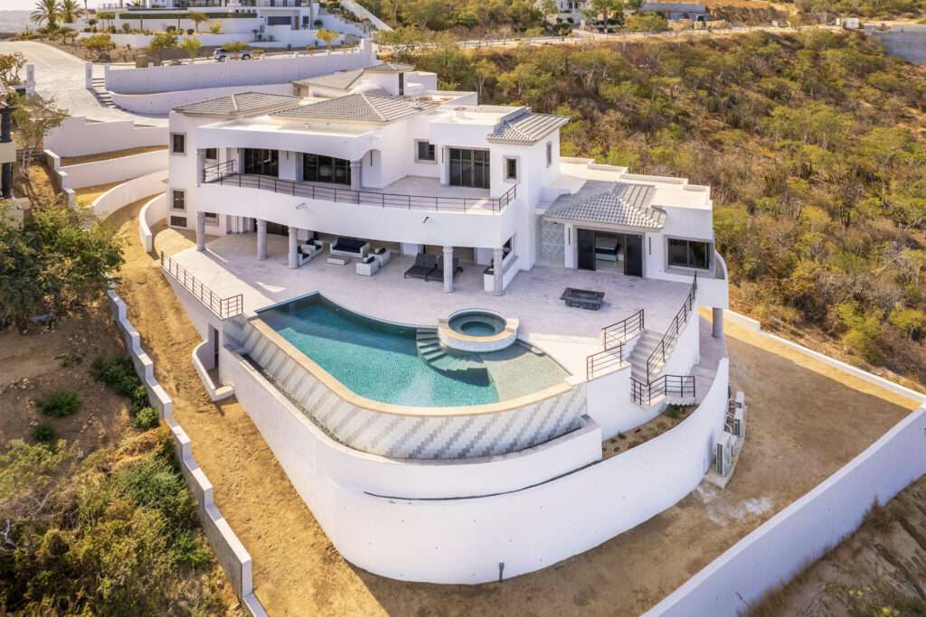 Los Cabos West Enclave Ritz-Carlton Residence 6 at The Residences at Zadún, Ritz-Carlton Reserve, This Villa is 50% complete offering a faster move in timeframe. Offers the privacy of a single-family home within Puerto Los Cabos. This 5-bedroom, 5-bath + 2 half-bath villa spans 998 m² (10,745 sq ft) of refined indoor-outdoor living with a private pool, Jacuzzi, fire pit, and BBQ terrace. Finishes include marble, oak millwork, and Sub-Zero/Wolf appliances. Owners enjoy Ritz-Carlton Reserve services, Sensei Spa, Beach Club, and membership in Club Puerto Los Cabos golf and social amenities. Villa comes fully furnished with the Ritz-Carlton Reserve approved package. – 73, Casa Chill Out, San Jose del Cabo, San Jose del Cabo, BS