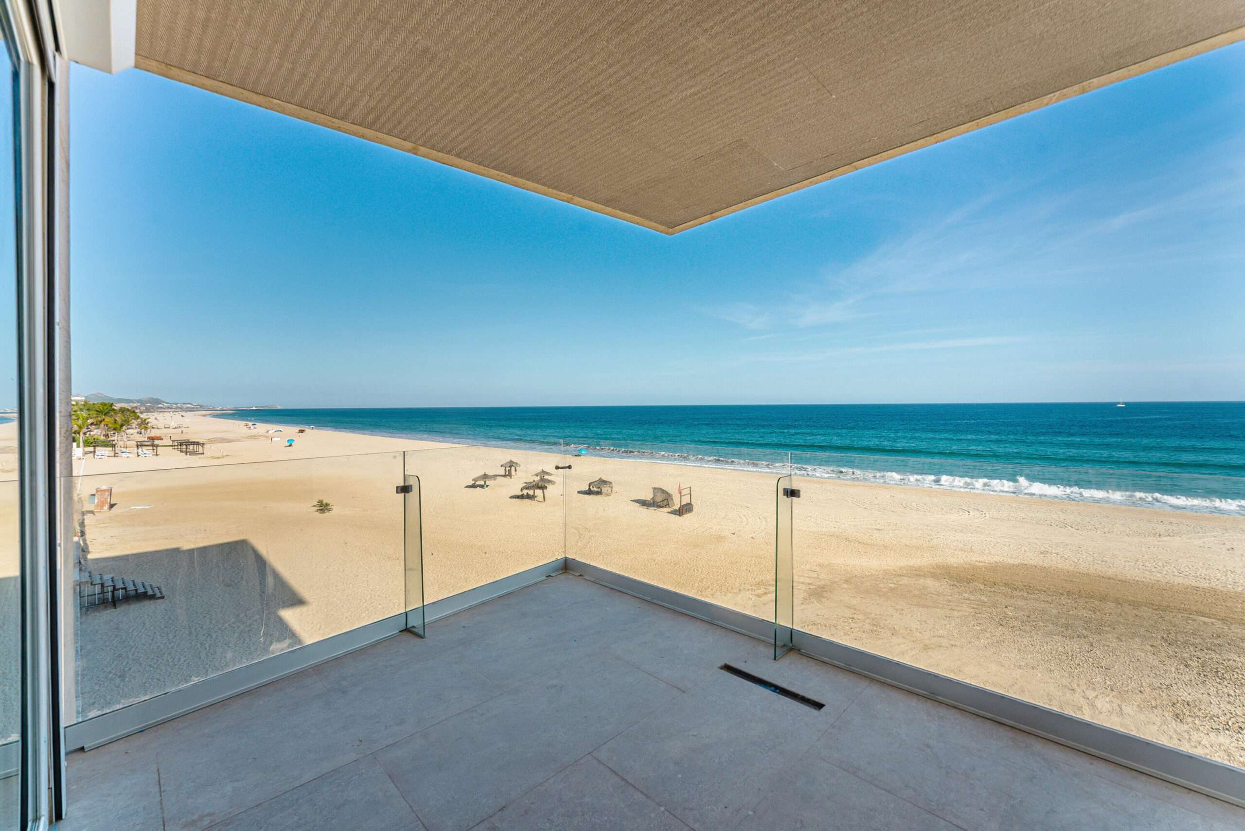 Los Cabos Albaluz Exceptional 3bedroom, 3.5-bath luxury corner residence offering panoramic 180° ocean and beachfront for sale