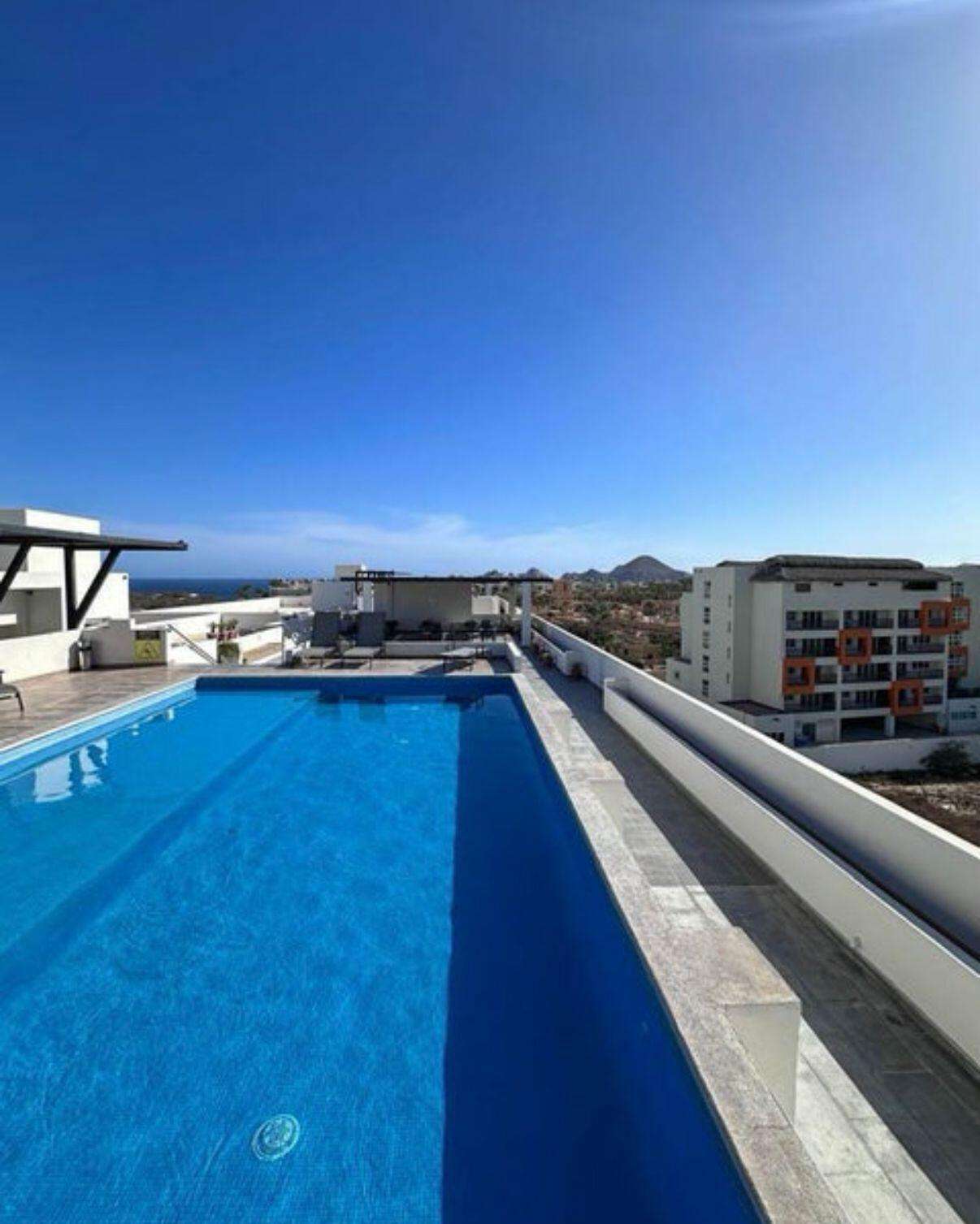 Los Cabos Bahia Del Tezal Fully furnished 2-bedroom, 2-bathroom condominium located on the 5th floor of Bahía del Tezal 505B, offering comfort, convenience, and an excellent location in Cabo San Lucas. This move-in-ready residence features a functional open layout, stylish furnishings, and inviting living spaces designed for everyday living or vacation enjoyment.Ideally situated just minutes from the beach and downtown Cabo San Lucas, you'll enjoy quick access to restaurants, shopping, nightlife, and marina attractions. Residents can also take advantage of the rooftop terrace with beautiful amenities, perfect for relaxing, entertaining, and enjoying the Cabo lifestyle. An excellent opportunity for a full-time residence, vacation home, or investment property. for sale