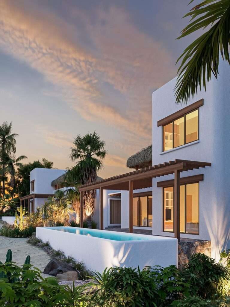 Los Cabos Vista Vela Sunset This property features 4 bedrooms and 4.5 bathrooms, an open-concept living and dining area, and a well-distributed kitchen. The design integrates indoor and outdoor living with a private garden, terrace, and a large private rooftop, perfect to create a lounge, BBQ area, or entertainment space.Additional features include covered parking and generous outdoor areas that enhance the lifestyle experience.Amenities:6 swimming poolsFully equipped fitness centerClubhousePadel and pickleball courtsLandscaped gardens and green areasPutting green24/7 gated securityControlled accessIdeal as a primary residence or investment property in Cabo San Lucas. – Casa Alta, Pacific, Pacific, BS