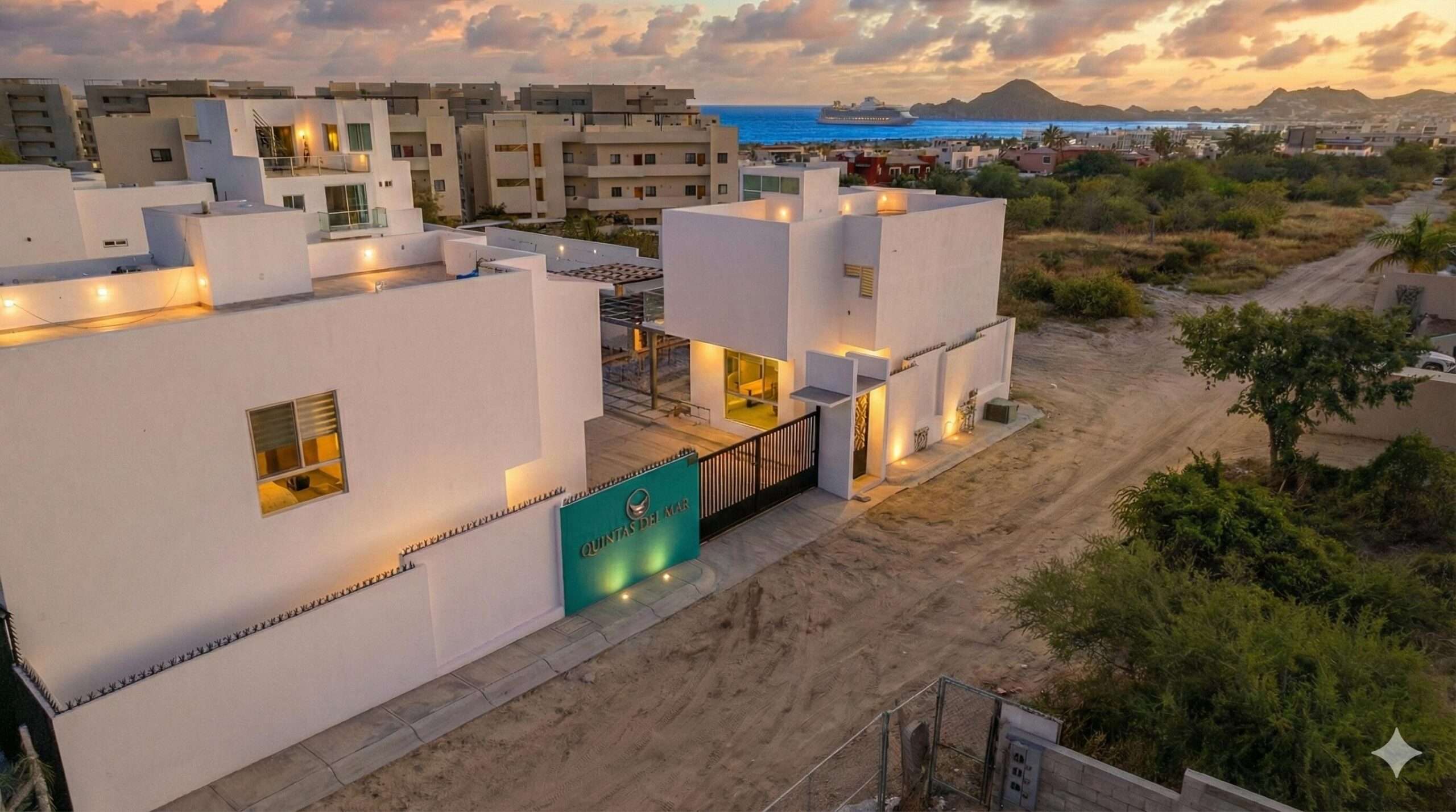 Los Cabos Vista Vela Spacious 3-bedroom, 3.5-bathroom home located just behind Soriana El Tezal. Offered unfurnished, this property features a private rooftop with ocean for sale