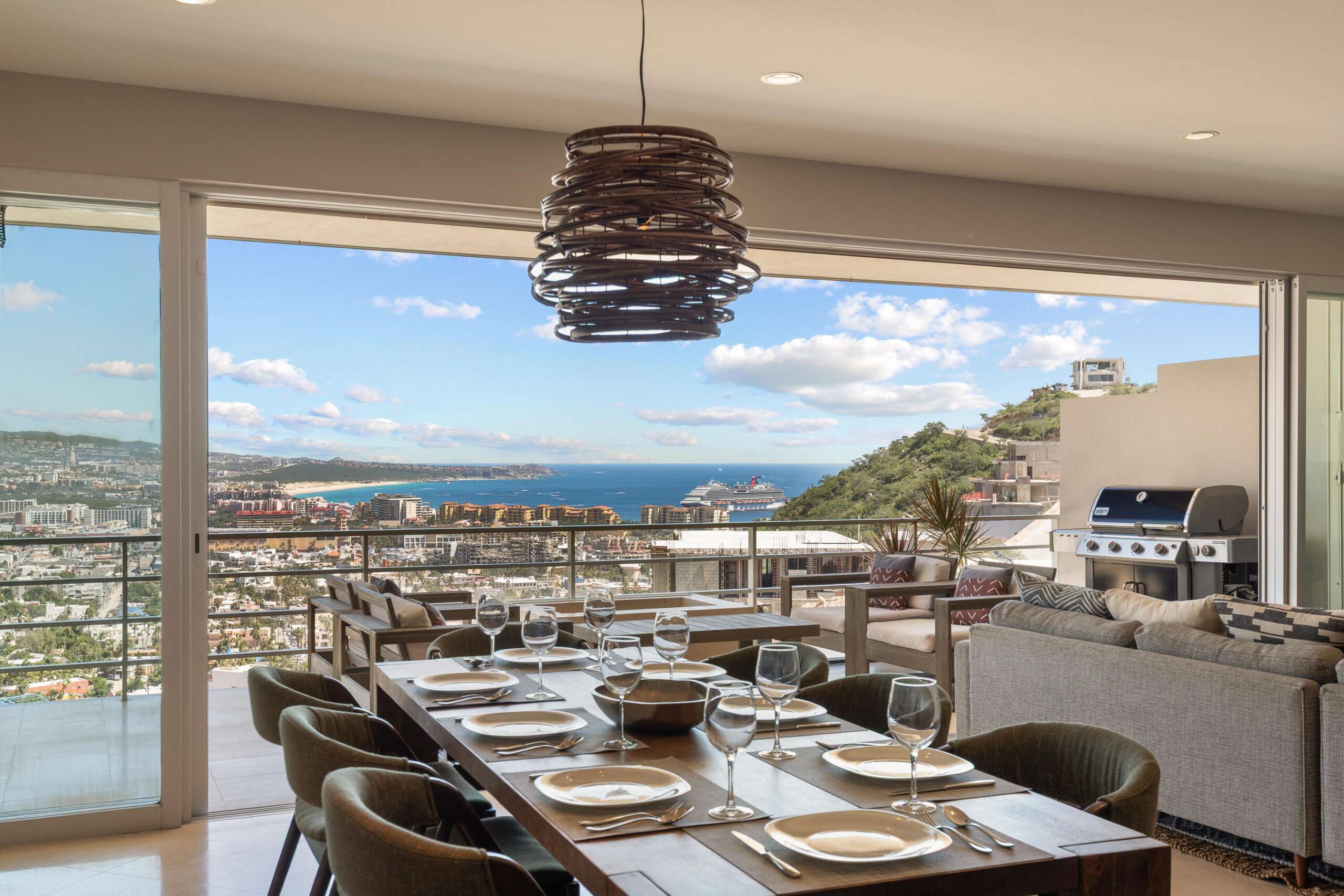 Los Cabos Cascadas Experience coastal sophistication in this exceptional 4-bedroom, 3-bath residence within the hillside exclusive community of Pedregal, Cabo San Lucas. Overlooking the marina, this luxurious retreat offers mesmerizing for sale