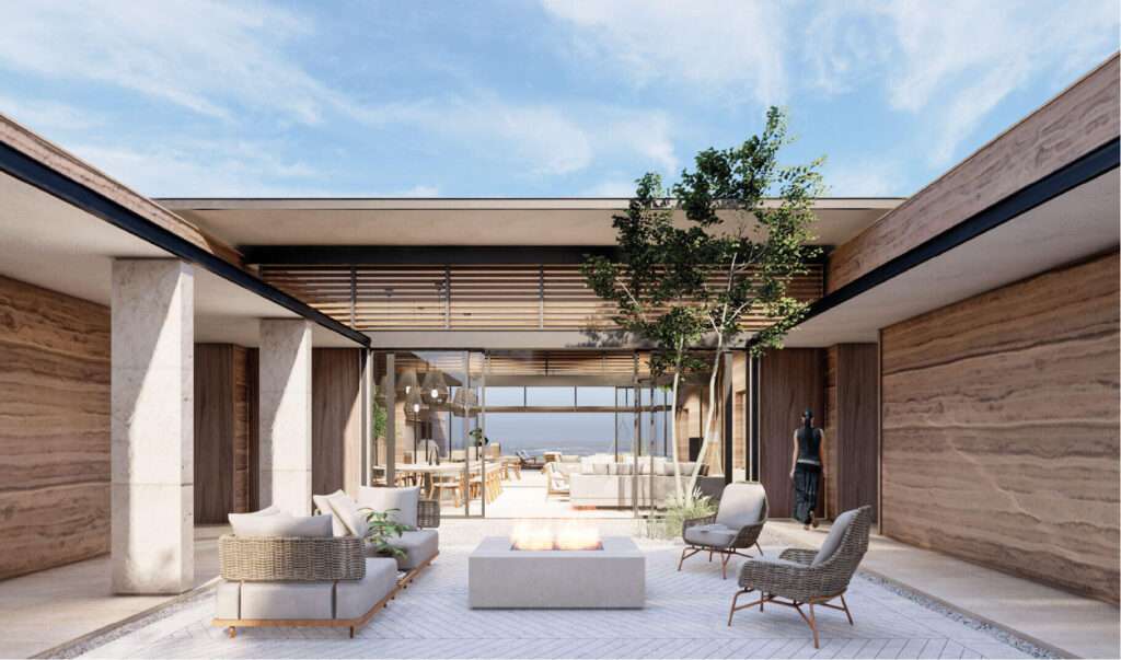Los Cabos West Enclave Ritz-Carlton Residence 6 at The Residences at Zadún, Ritz-Carlton Reserve, This Villa is 50% complete offering a faster move in timeframe. Offers the privacy of a single-family home within Puerto Los Cabos. This 5-bedroom, 5-bath + 2 half-bath villa spans 998 m² (10,745 sq ft) of refined indoor-outdoor living with a private pool, Jacuzzi, fire pit, and BBQ terrace. Finishes include marble, oak millwork, and Sub-Zero/Wolf appliances. Owners enjoy Ritz-Carlton Reserve services, Sensei Spa, Beach Club, and membership in Club Puerto Los Cabos golf and social amenities. Villa comes fully furnished with the Ritz-Carlton Reserve approved package. – EE6 Boulevard Mar de Cortez, San Jose del Cabo, BS