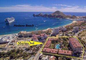 Los Cabos Marina Sol Condo A-209 - Casa Buena Vista Located on the second floor of the A building this condo has 2 elevators for access or you can easily just walk up one flight of stairs.The spacious living room has comfortable furnishings and pocket doors that open to the terrace and bring the outside living atmosphere inside. Living room also features a 60-inch big screen smart TV with 400 channels to choose from as well as a blue tooth player and there is high speed fiber optics wireless internet available thru the whole condo.The full-size Modern Kitchen features granite counter tops, high end appliances and a dining table for 6 guests as well as everything needed to prepare a gourmet meal. There is also a work station in the Kitchen if you need space to work from with your Lap Top The 60-foot-long private terrace is the best part of the condo and gets morning sunshine to start the day. Terrace has seating for 6 guests in the outside table as well as a small bar area and some high back swivel bar stools to enjoy the beautiful for sale