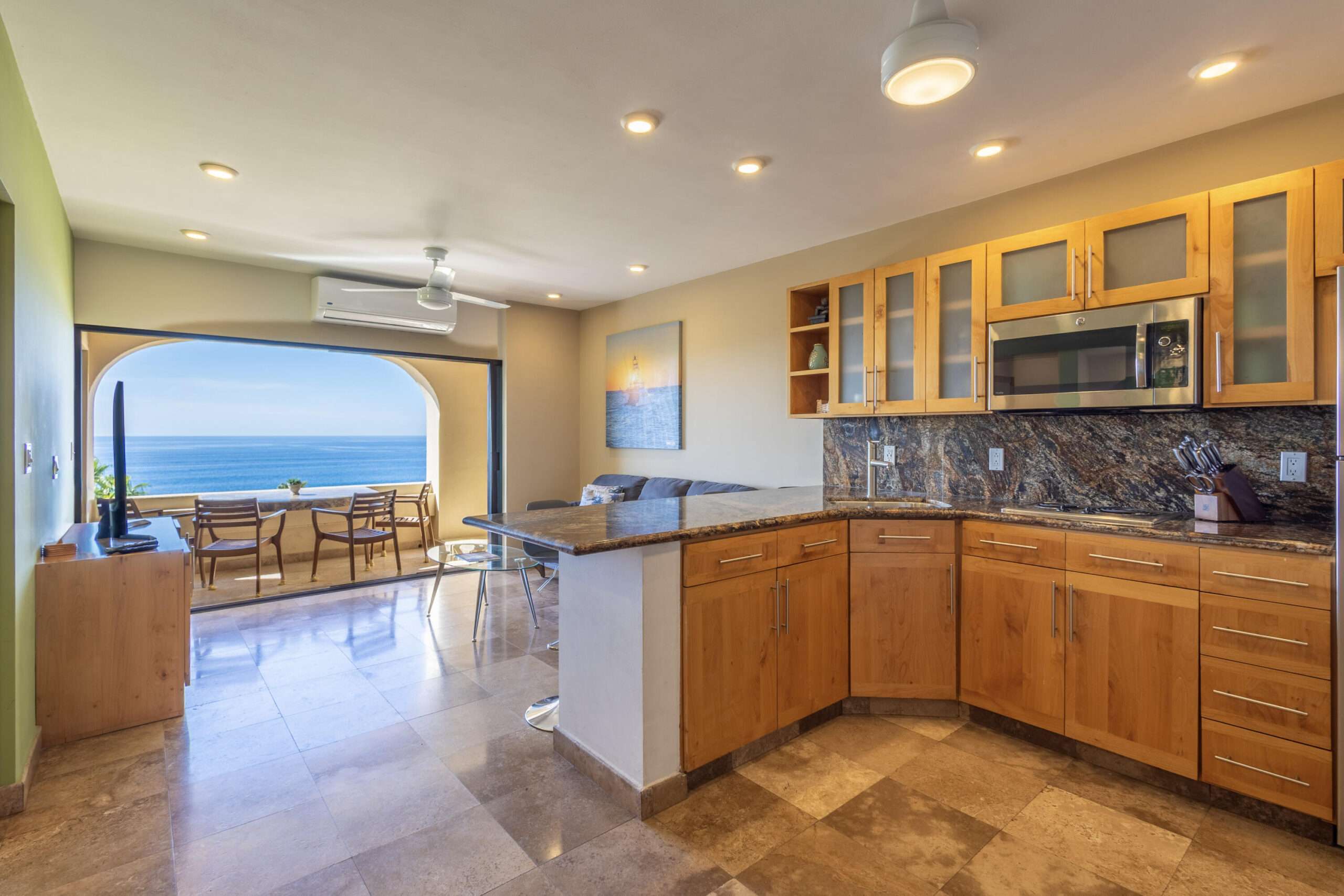 Los Cabos Plaza Calafia Experience coastal elegance in this beautifully redesigned condo showcasing panoramic for sale