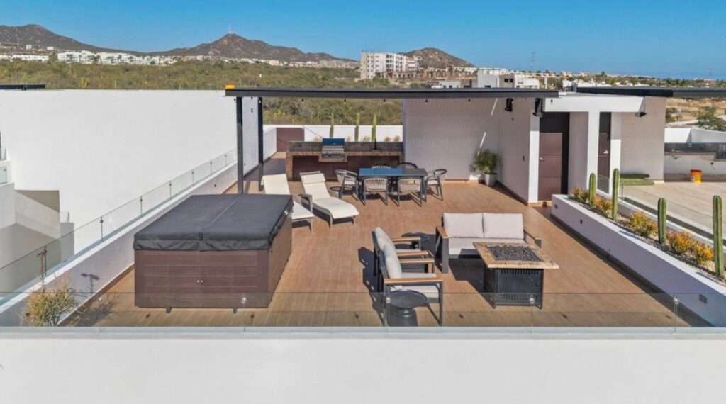Los Cabos Costa Mare Discover this stunning, brand-new condominium in Costa Mare, designed to offer comfort, style, and an exceptional living experience in Cabo San Lucas.The unit features 2 spacious bedrooms and 2 full bathrooms, thoughtfully laid out to provide both privacy and functionality. Its open and expansive kitchen flows seamlessly into the living area, creating the perfect space for everyday living and entertaining. Step out onto the balcony and enjoy beautiful city – Solara del Mar Penthouse Cabo, Cabo Corridor, BS