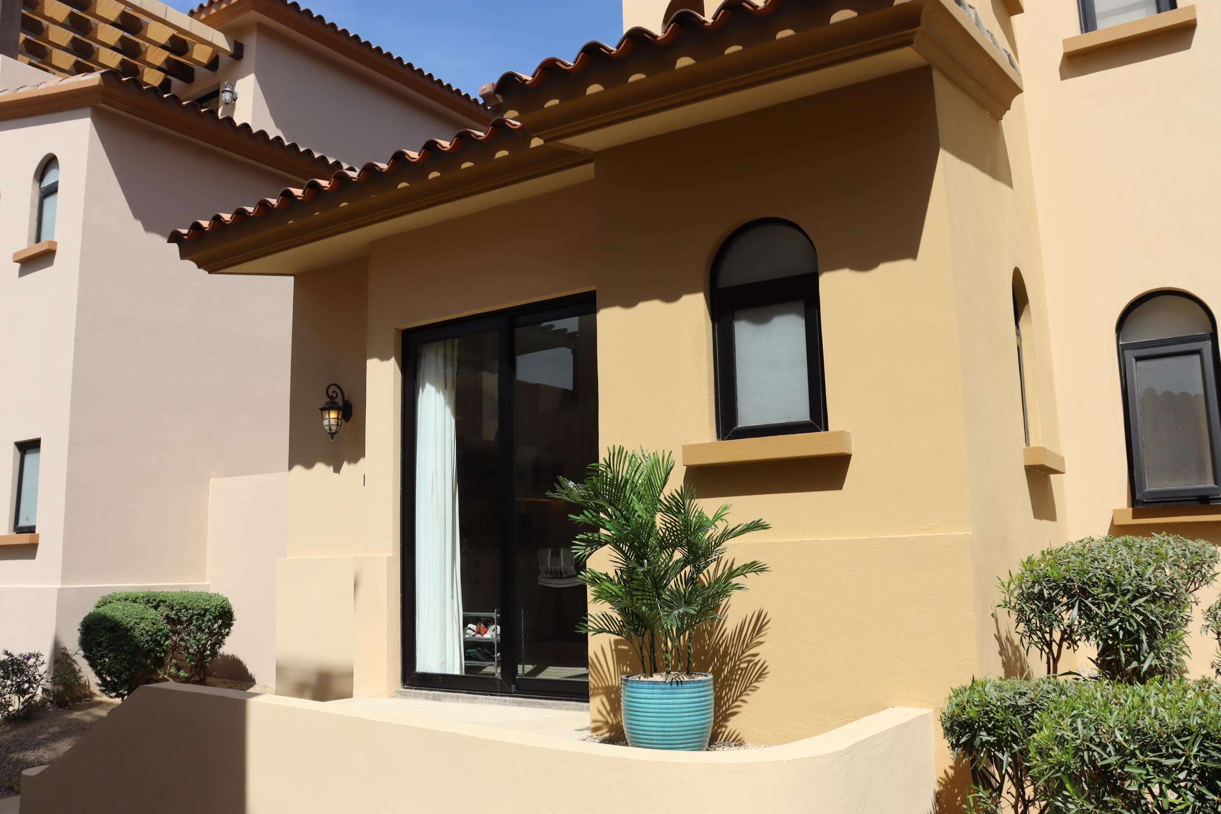 Los Cabos Mavila This studio apartment in the Pueblito section of Mavila at Quivira is the best entry level property in the exclusive gate golf community of Quivira Los Cabos. A charming single room suite with full en-suite and refined kitchenette complete with 4 burner induction range, stainless vent hood, microwave, and refrigerator with freezer. The large sliding front door opens onto a raised entrance platform facing west which receives nice afternoon sun allowing for a light airy feel. Openable windows in both the bath and bed area allow for more light and cross breeze to cool the unit. 1.5 ton inverter A/C efficiently cools the unit on even the hottest days. Fiber optic to the unit allows for high speed internet. Washer/dryer included as well as tanked electric water heater for immediate hot water use. Separate closet with drawers and shelves in addition to large utility closet for storing personal items. Studio owners at Mavila enjoy all the amenities afforded to Quivira real estate property owners including access to restaurants, spas, common areas, golf club, and beach club. Owners enjoy discounts on services: golf 25%, restaurants spas and hotels 20%. for sale