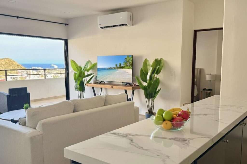 Los Cabos Cabo Cortez Welcome to Cabo Cortez, an intimate collection of just 16 boutique residences offering the ultimate in modern luxury beside the San José del Cabo Marina. Designed with elegance and sophistication, these residences place you steps from the yachts, fine dining, and vibrant energy of the marina's heart. Residents enjoy curated amenities including a resort-style pool, firepits, zen garden, wine lounge with private lockers, gym, and underground enclosed parking with individual storage units. Each home is delivered with SMEG kitchen appliances, refined finishes, a Big Green Egg BBQ, and its own private jacuzzi. From your terrace, take in tranquil – Sunset CSL Turn-Key, Cabo San Lucas, BS