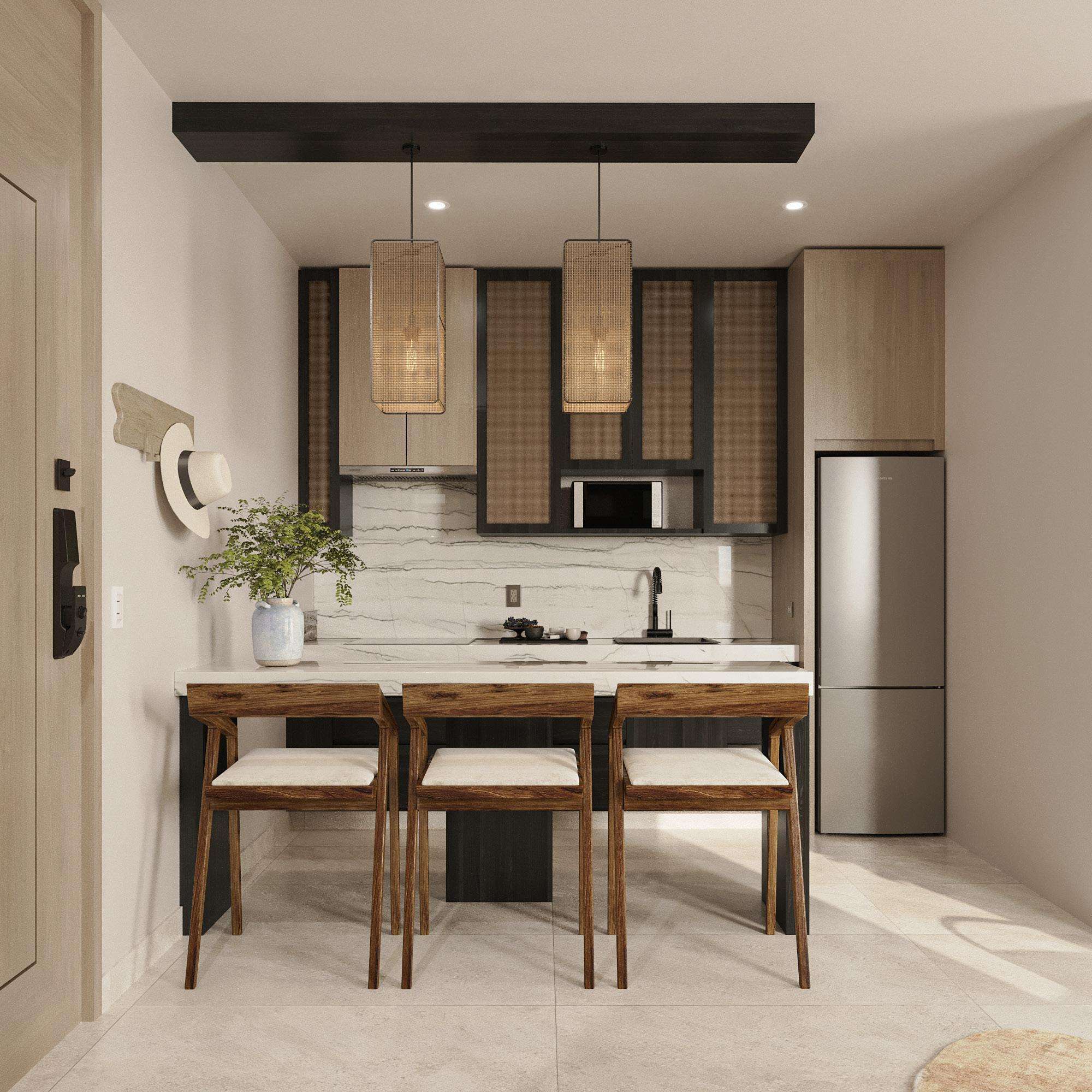 Los Cabos Kamu Living KAMU Living 313 es una unidad de dos recámaras en preventa, ideal para quienes buscan mayor comodidad y potencial de rentabilidad en El Tezal.El desarrollo integra amenidades tipo hotel como alberca, jacuzzi, gimnasio, rooftop, coworking, elevador y estacionamiento subterráneo. La operación de rentas vacacionales estará a cargo de Momentum, empresa especializada en la administración y promoción de propiedades en plataformas como Airbnb, Booking y Expedia.Además, KAMU Living contará con locales comerciales en planta baja y la presencia de IWG con oficinas y consultorios, creando un entorno dinámico de servicios, trabajo y hospitalidad. With a hotel reservation system integrated with leading platforms like Expedia, Booking, Airbnb, and other powerful engines, supported by expert hospitality managers in Los Cabos, KAMU Living ensures optimal exposure and high occupancy rates.Designed by seasoned developers with extensive experience in Los Cabos' hospitality industry, KAMU Living promises higher returns than traditional vacation rentals while offering a luxurious lifestyle and unmatched convenience. – EL TEZAL, Cabo Corridor, BS